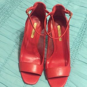 Red 4” heel shoes